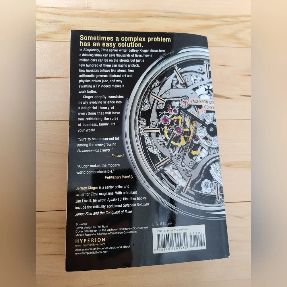 Book- Simplexity - unread - Picture 2 of 2